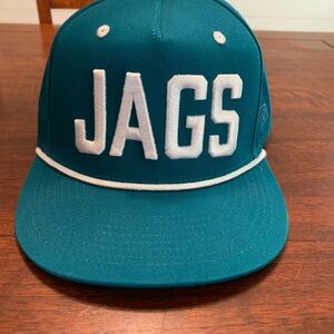 Teal and White JAGS Snapback Hat
